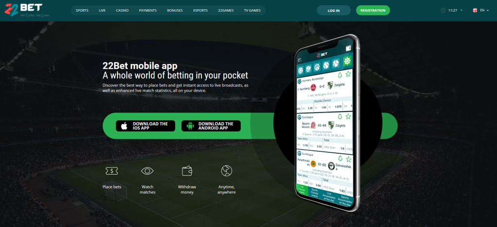 Mobile Bet22